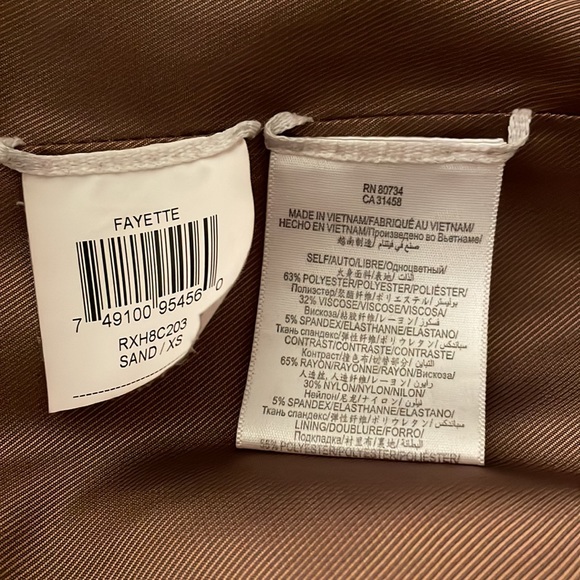 BCBG Maxazria camel/tan pea coat - Picture 5 of 7